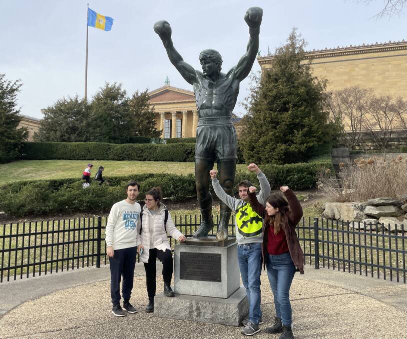 Get your picture taken with Rocky next to the famous steps in Philadelphia.