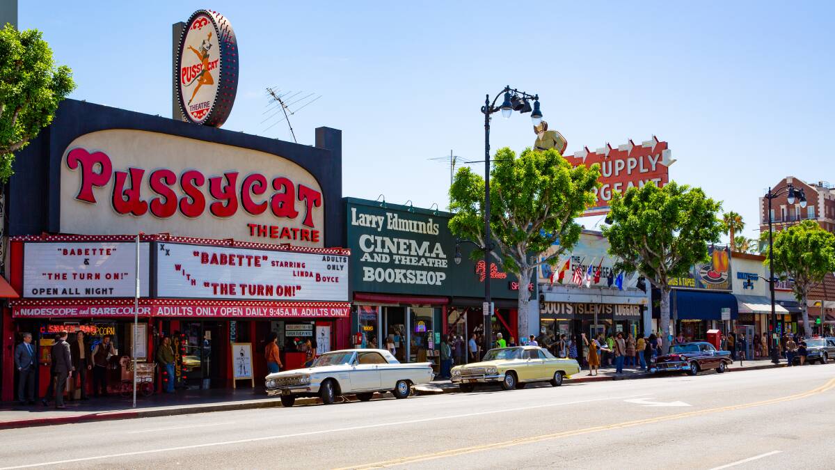 Hollywood Boulevard, the movie set for Once Upon A Time in Hollywood. Picture: Shutterstock