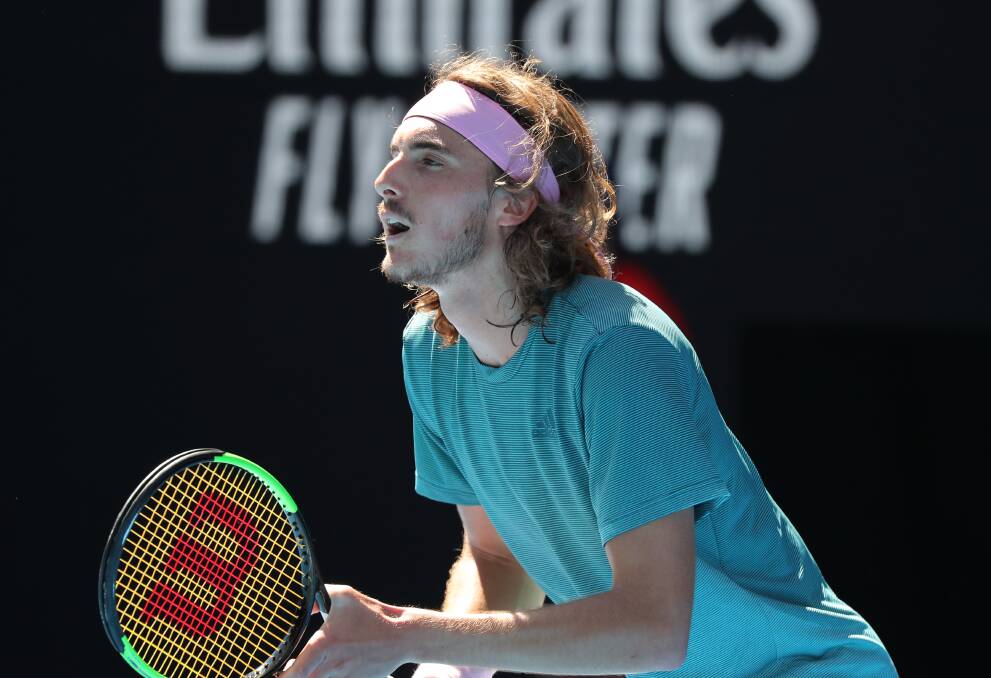Stefanos Tsitsipas has five career wins over the Big 3, including a victory against Federer at last years Australian Open. Picture: Shutterstock
