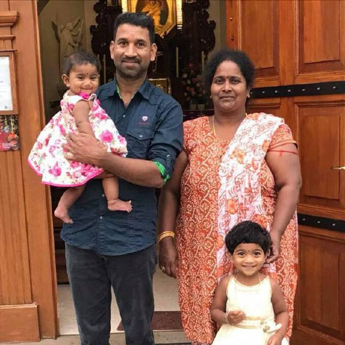 Sri Lankan Tamils Priya and Nadesalingam and their two Australian-born children lost a bid to stop their deportation at the Federal Circuit Court in June. Picture: Supplied