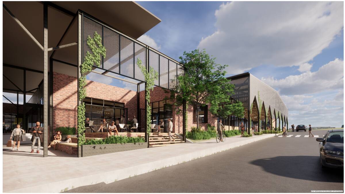 An artist's impression of the proposed $25 million market hall at Belconnen.