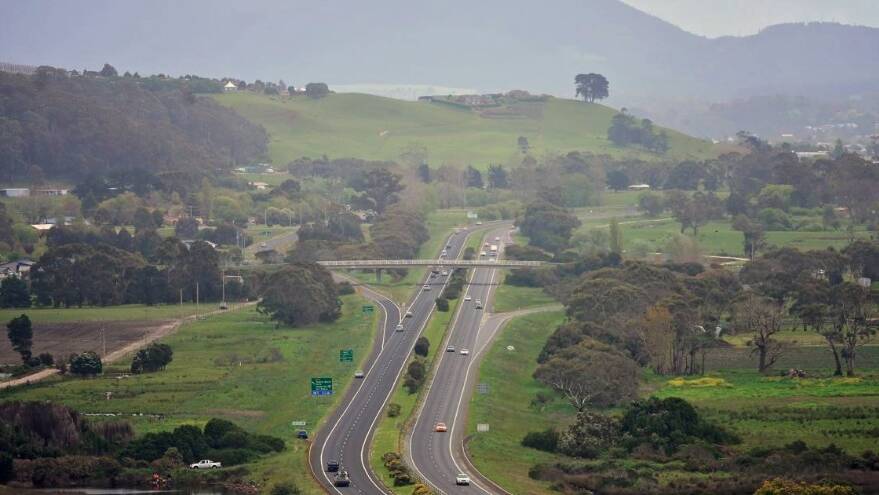 The Bass Highway between Burnie and Launceston. It's been a longstanding complaint that roads in marginal electorates get more funding than safe seats. Picture: Supplied