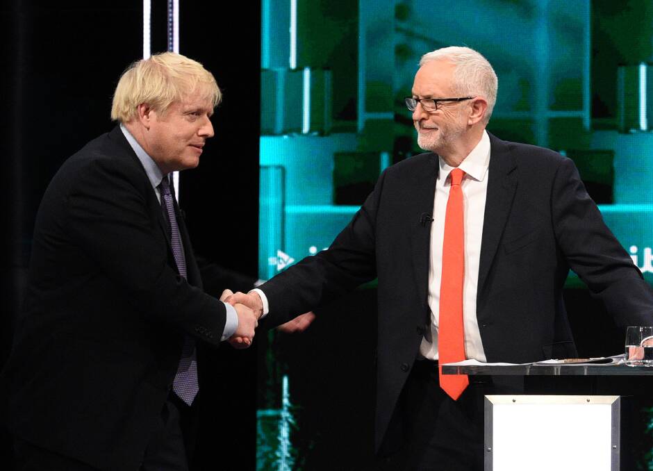British Prime Minister Boris Johnson and leader of the UK Labour Party Jeremy Corbyn. Picture: Getty Images