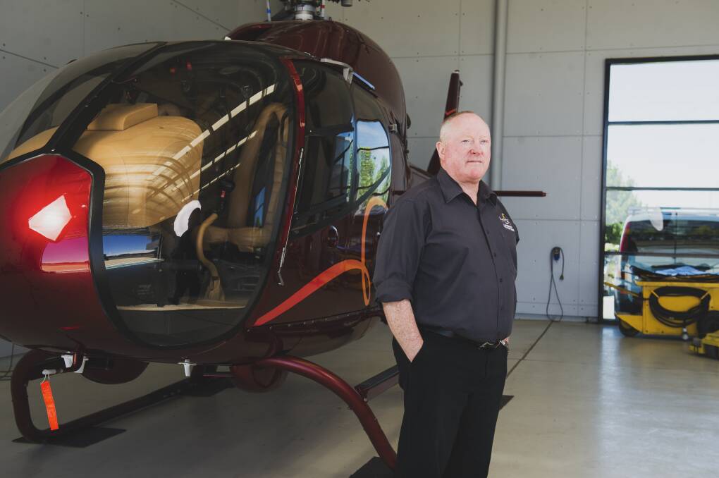  Canberra Helicopters general manager and chief pilot Steve Jones. Picture: Dion Georgopoulos
