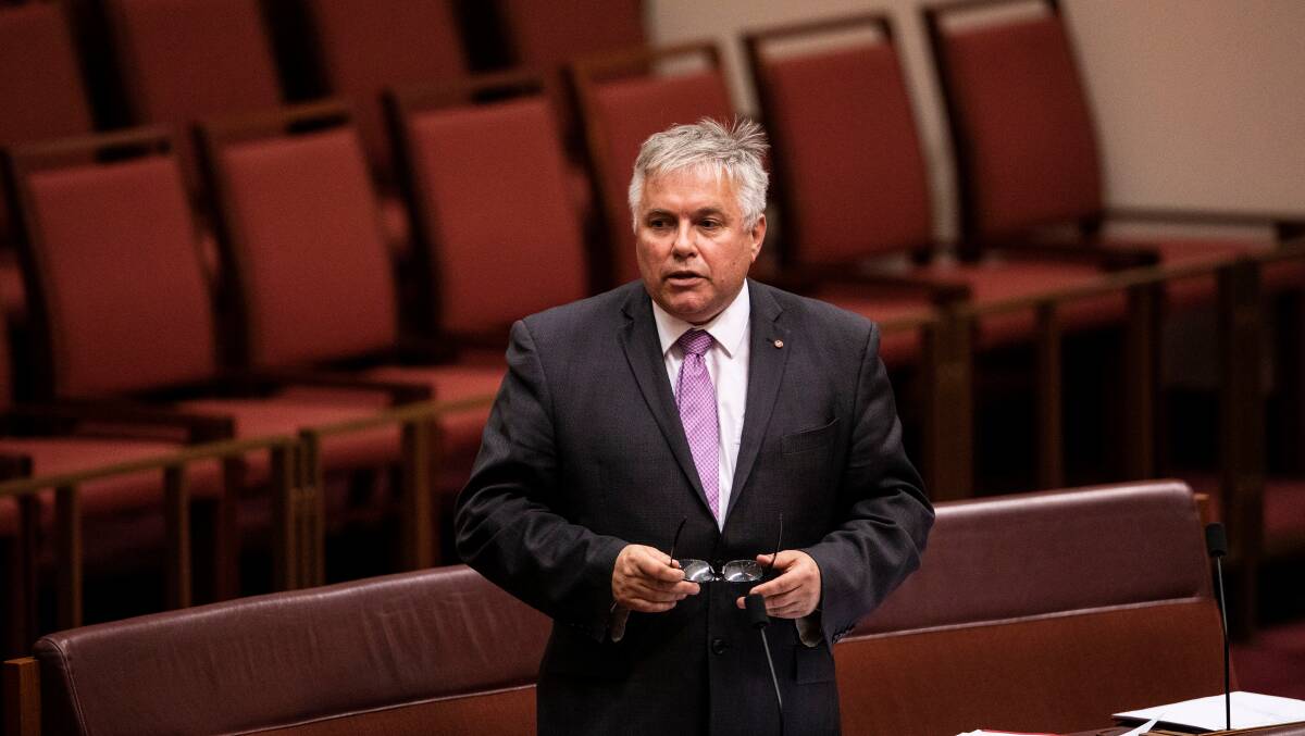 Senator Rex Patrick: Unhappy that Labor delayed a jointly sponsored inquiry into Australia's relationship with China. Picture: Dominic Lorrimer