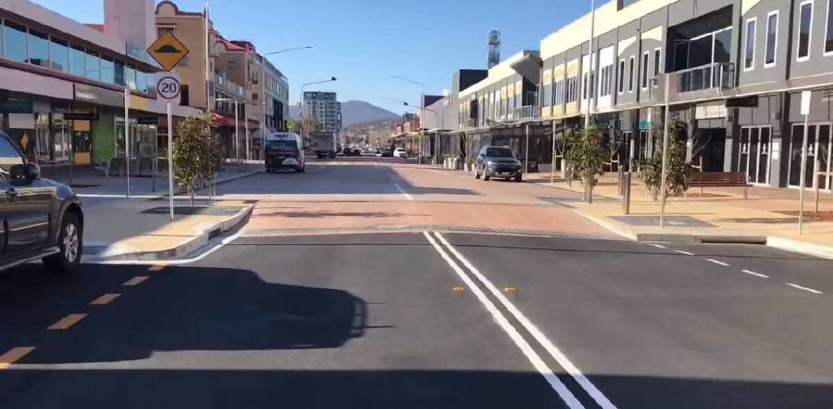 The Big Speed Hump in Tuggeranong's Anketell St.