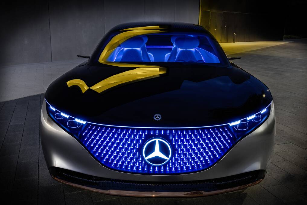 The Mercedes Vision EQS concept. 