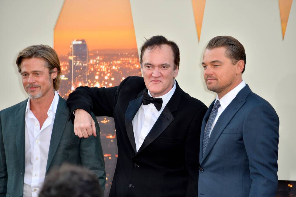  Brad Pitt, Quentin Tarantino and Leonardo DiCaprio. Picture: Shutterstock