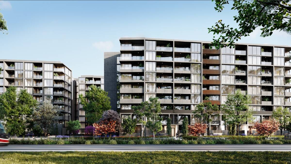 An artist's impression of the proposed development on Northbourne Avenue. Picture: Supplied