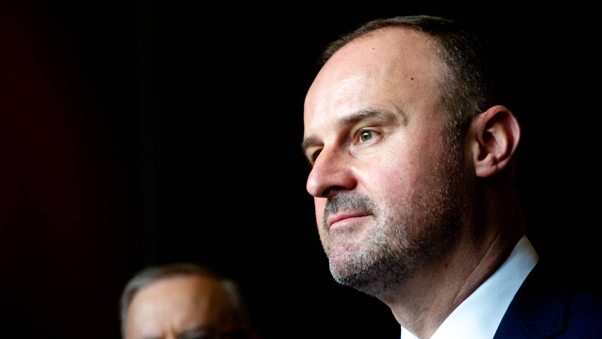 ACT Chief Minister Andrew Barr isn't behind the idea of local councils in the territory just quite yet. Picture: Elesa Kurtz 