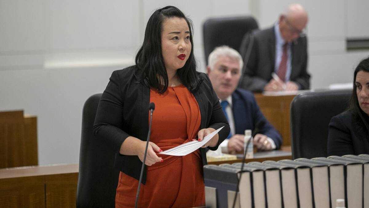 ACT opposition leader Elizabeth Lee has called for certainty on rates rebates. Picture: Keegan Carroll 