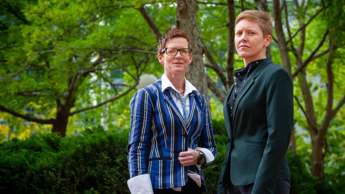 Canberra Rape Crisis Centre chief executive Chrystina Stanford and victims of crime commissioner Heidi Yates will be leading the ACT government's sexual assault reform program. Picture: Elesa Kurtz