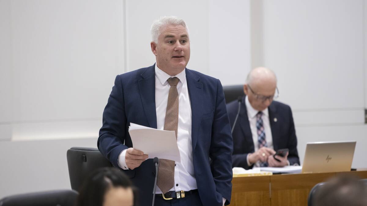 Canberra Liberals MLA James Milligan was the subject of a standard's commissioner investigation. Picture: Keegan Carroll 
