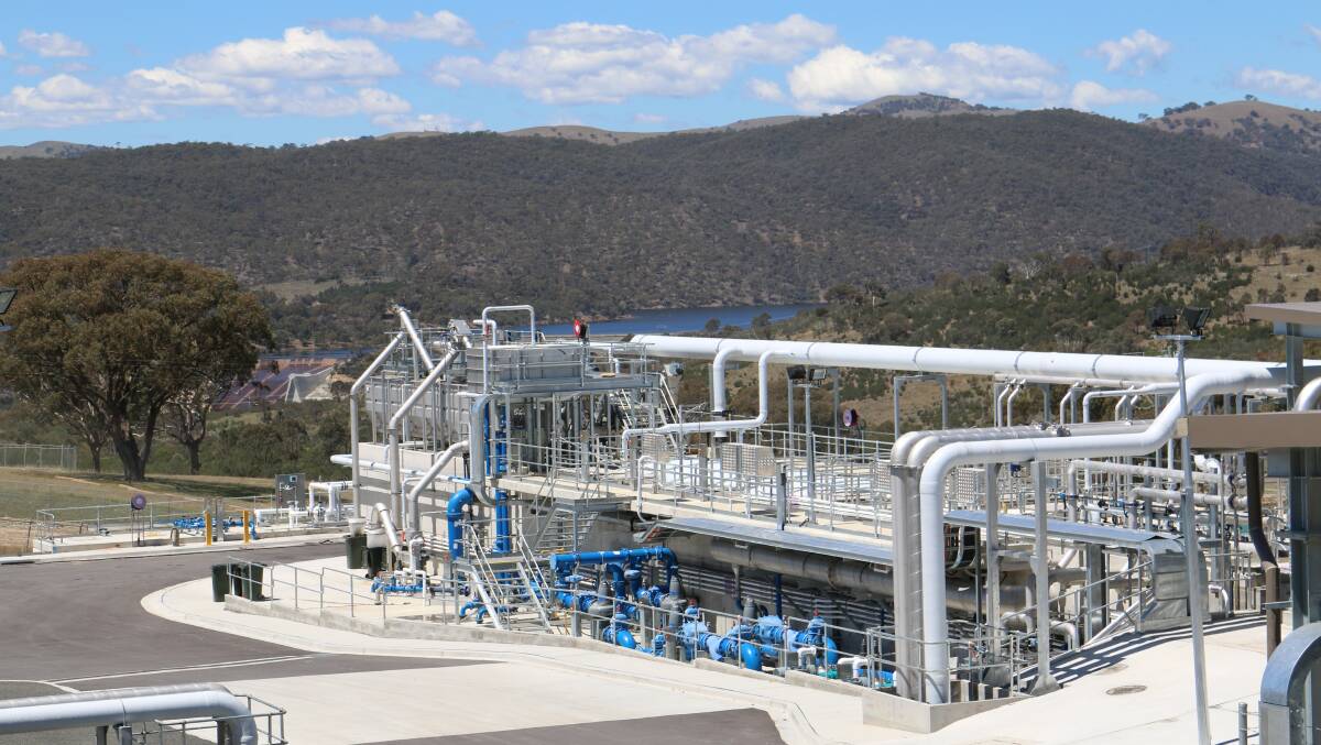 Googong's water recycling plant is now fully operational. Picture: Supplied 