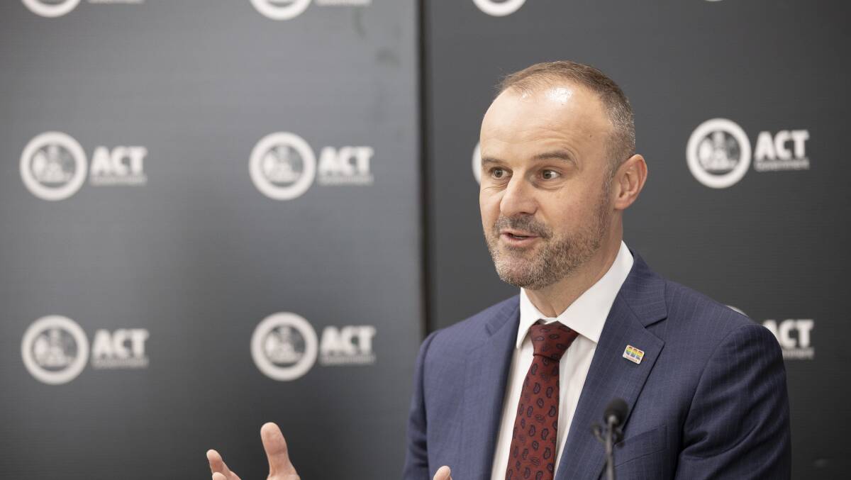 ACT Chief Minister Andrew Barr has flagged further stimulus measures for the ACT: Picture: Sitthixay Ditthavong