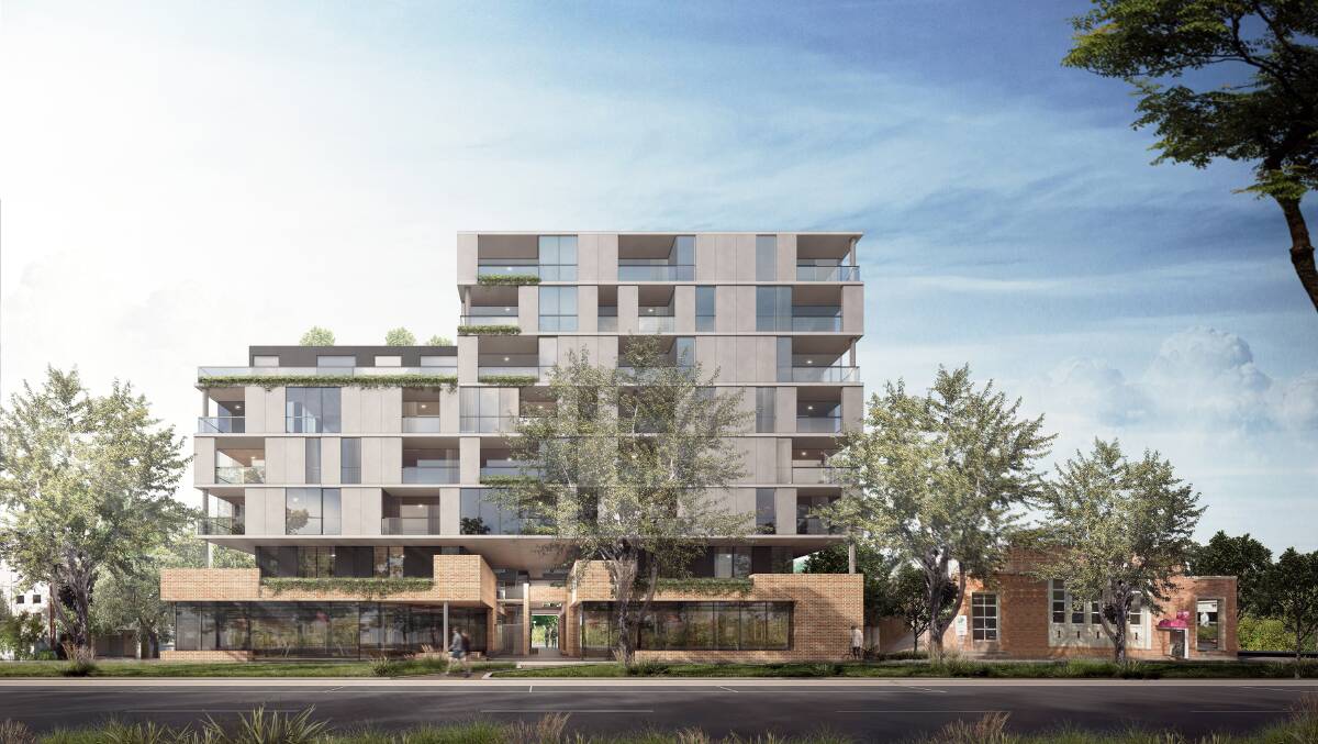 Artist impression of Geocon's proposed development on Giles Street, Kingston. Picture: Supplied. 