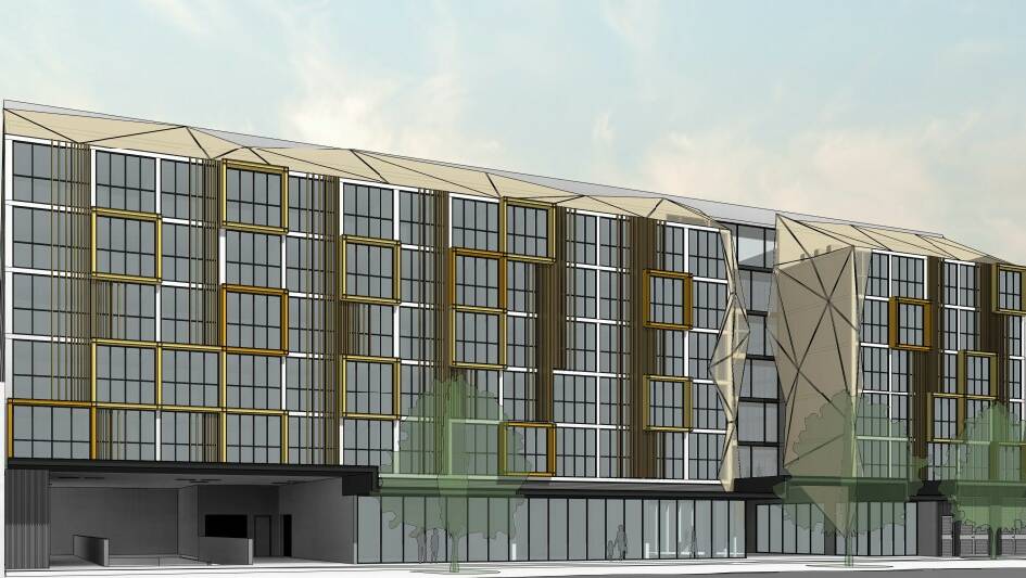A proposed development for student accommodation in Braddon. Photo: ACT Planning Authority. 
