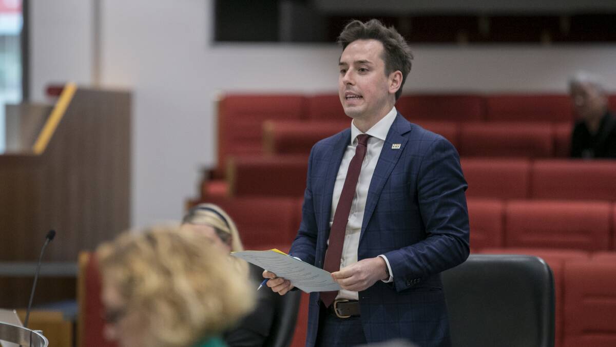 ACT Labor backbencher Michael Pettersson introduced a private members' bill to decriminalise small amounts of illicit drugs. Picture: Keegan Carroll 