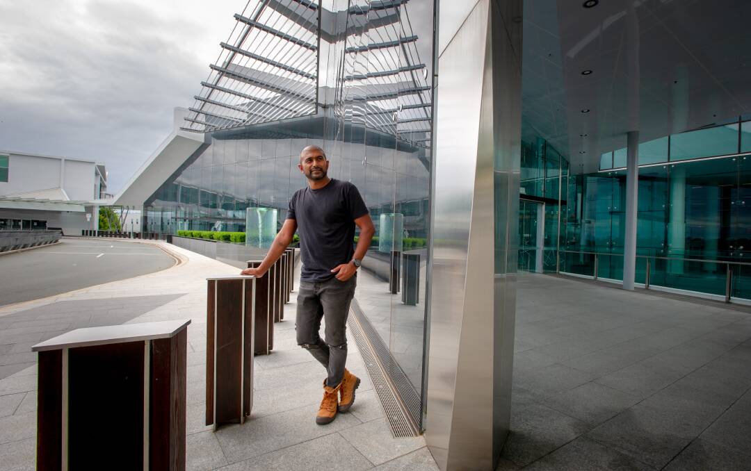 Ajanthan Bala says the redevelopment of the Canberra Airport shows off the city. Picture: Elesa Kurtz 