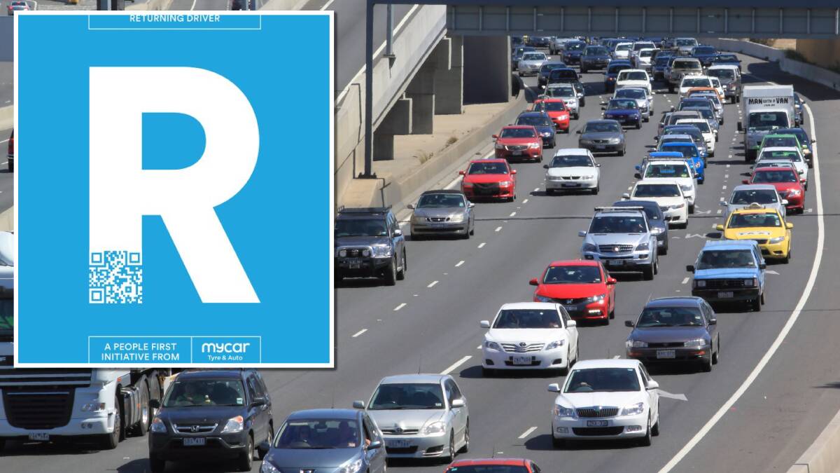 Blue R plate aims to encourage empathy among road users for 'returning' drivers