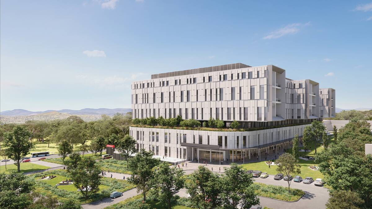 An artist's impression of what the new hospital would look like. Picture supplied