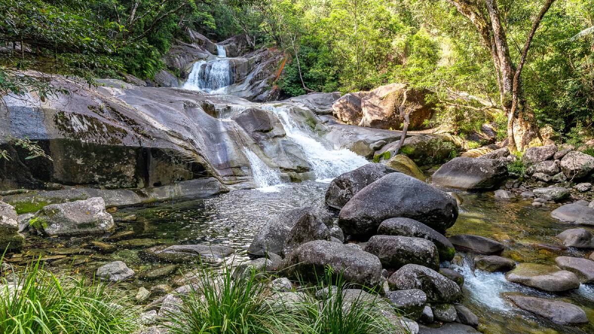 The water at Josephine Falls comes from Queensland's highest mountain.