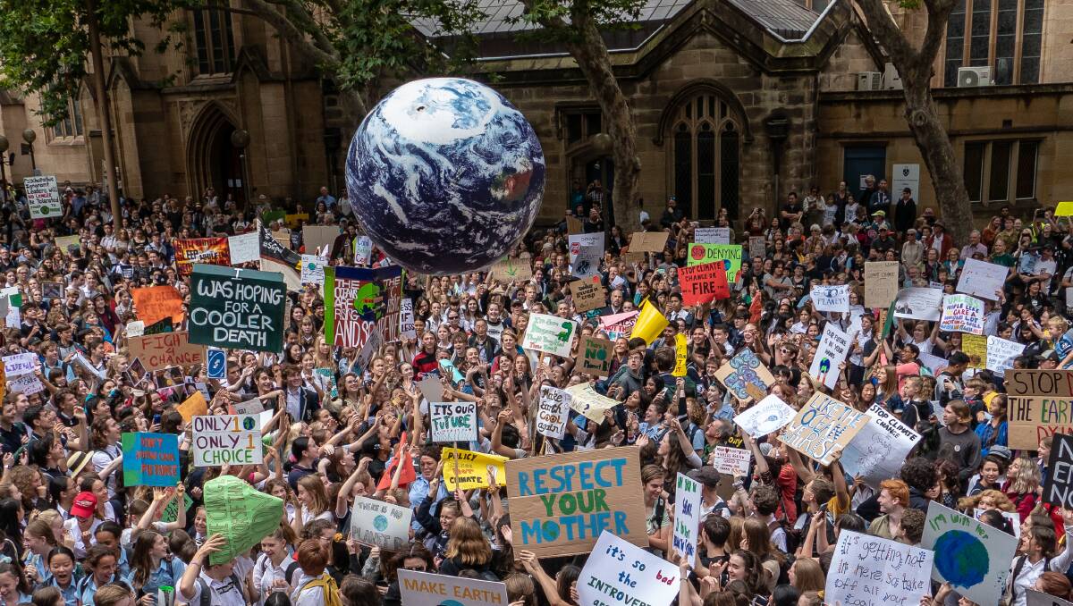 A climate change protest in Sydney. Picture Shutterstock