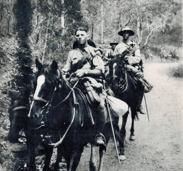Duntroon cadets on the 1937 cavalry trek. Picture: RMC Archives