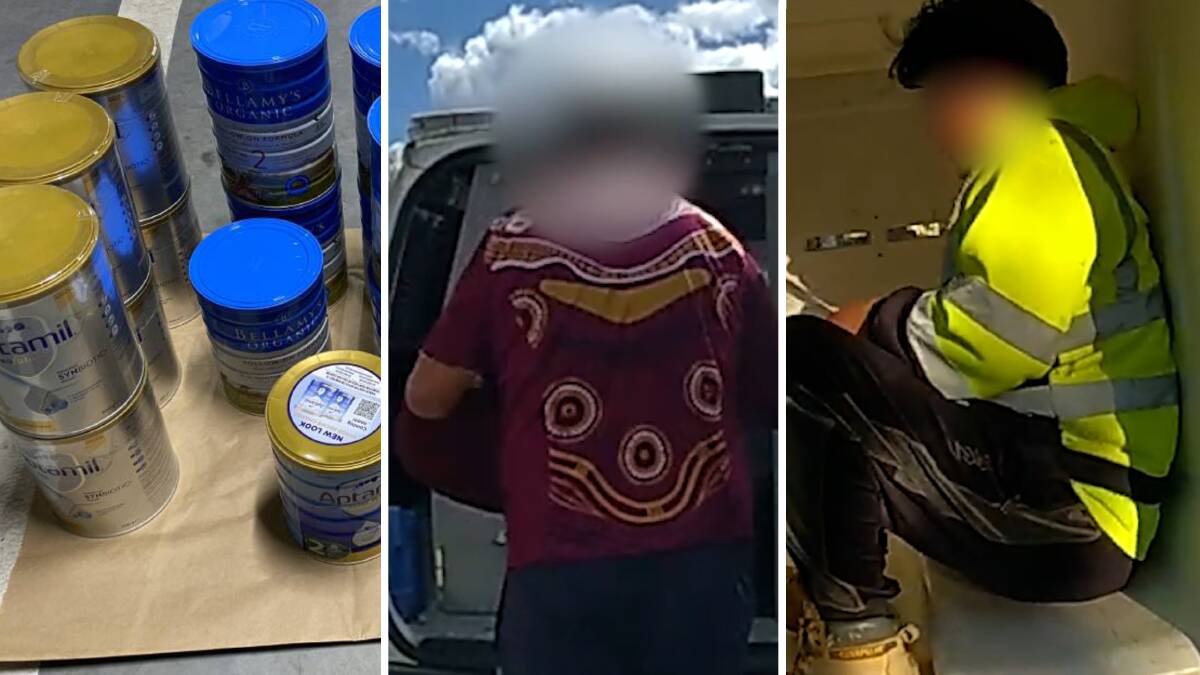 Police arrested two people accused of involvement in retail theft. Pictures supplied, screenshots