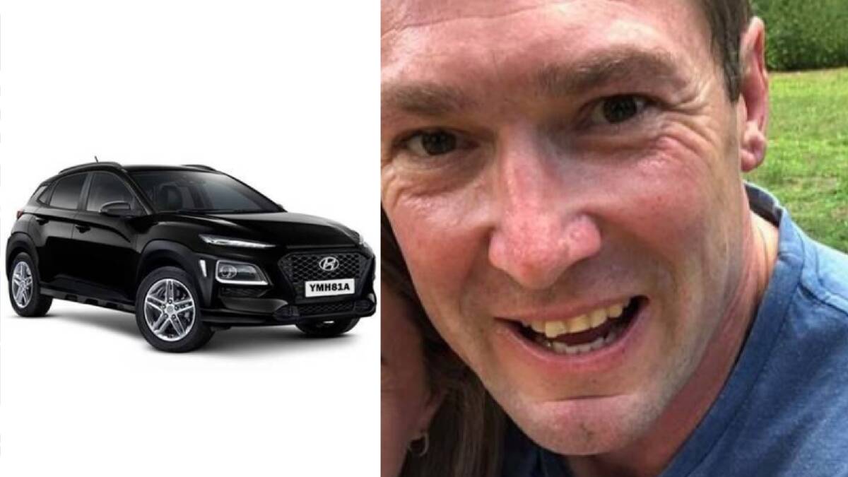 Robert Humphreys may be driving a 2017 Black Hyundai Kona with ACT Registration YMH81A. Pictures: ACT Policing