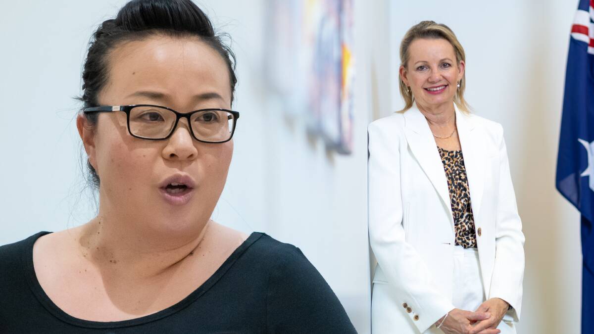 ACT Liberal Leader Elizabeth Lee, left, and Federal Deputy Opposition Leader Sussan Ley. Pictures by Elesa Kurtz, Gary Ramage