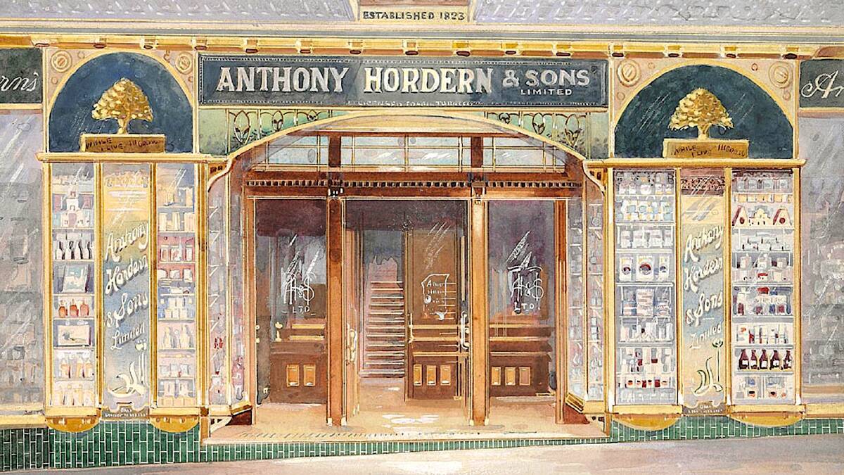 An artist's impression of front of Anthony Hordern & Sons Department Store in Sydney circa 1936. Picture supplied