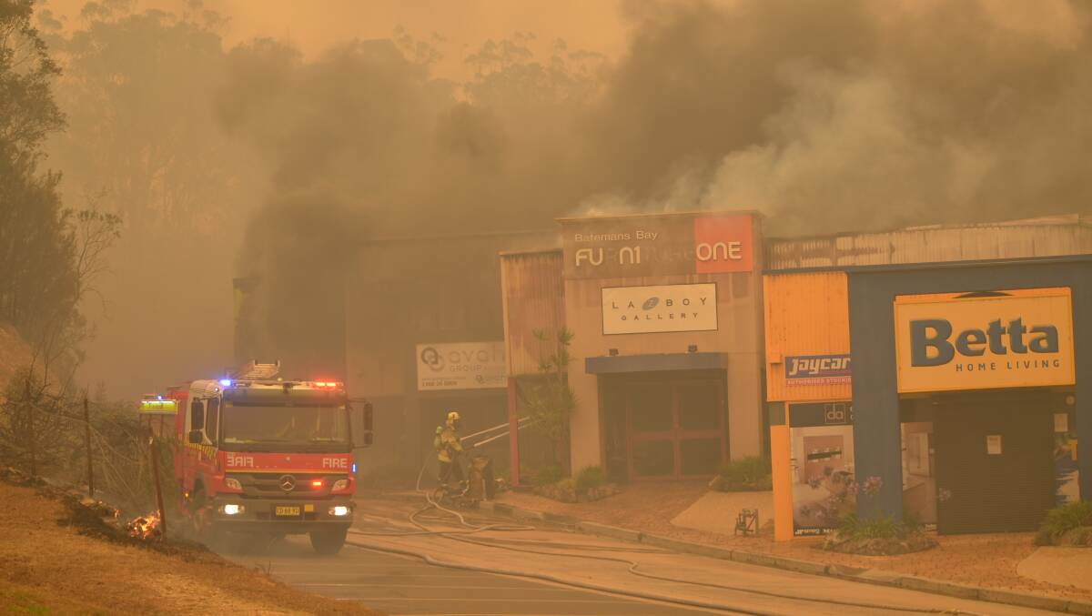 The fire reaches Batemans Bay.