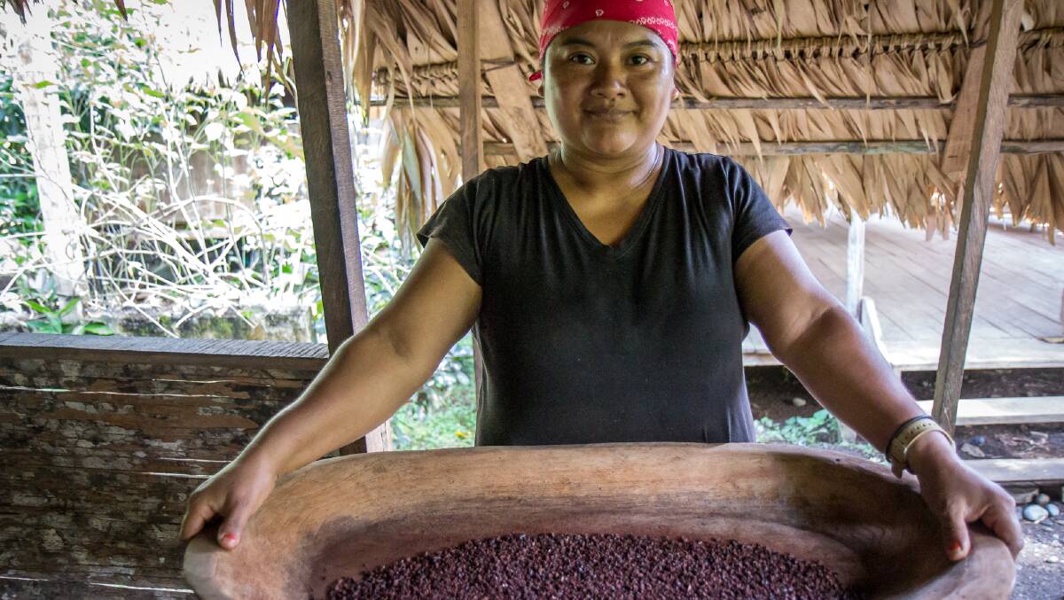 The Bribri is a matriarchal society and women always make the chocolate. Picture by Michael Turtle