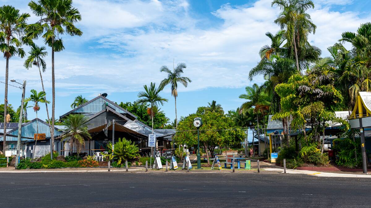 The centre of the Mission Beach village.