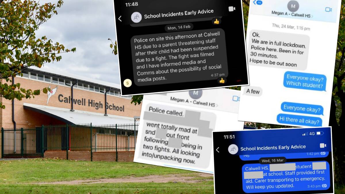 New documents reveal the escalation of student behaviour of Calwell High School in term 1. Picture: Elesa Kurtz