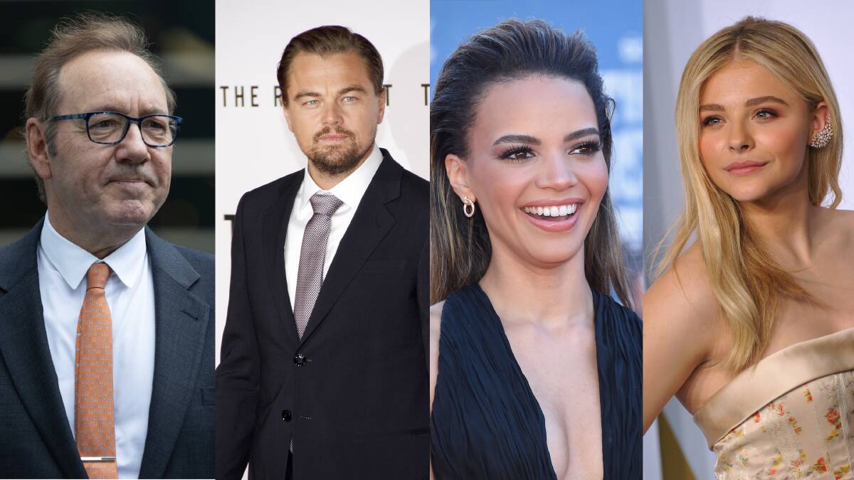 Kevin Spacey, Leonardo DiCaprio, Leslie Grace, Chloe Grace Moretz. Pictures Shutterstock