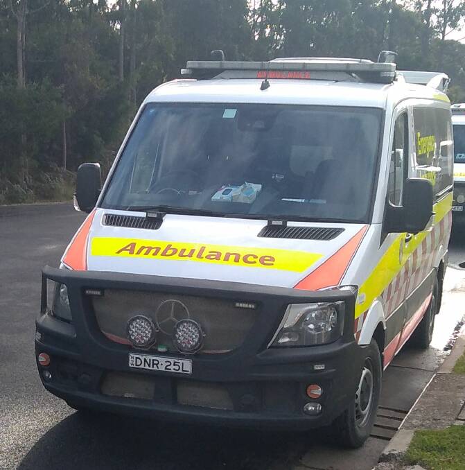 Ambulance spotted in Bega. Picture: Kevin Mulcahy