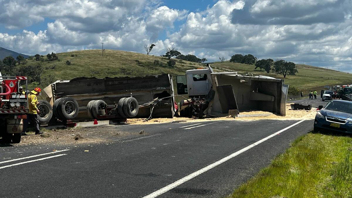 The crash involved two trucks. Picture NSW RFS