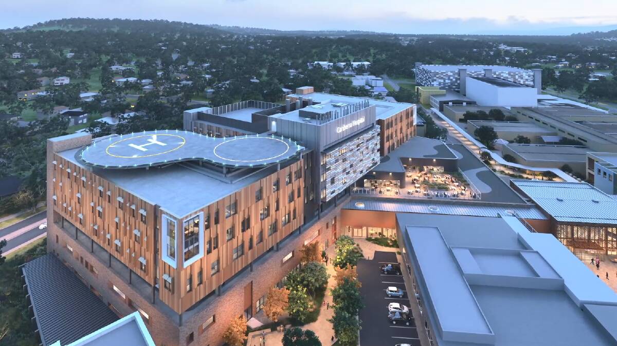A render of the Canberra Hospital expansion. Picture: Supplied