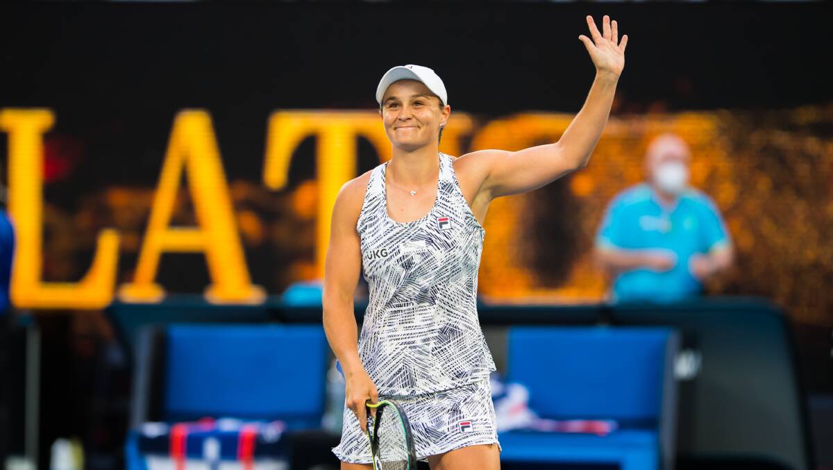 Ash Barty at the Australian Open. Picture: Shutterstock