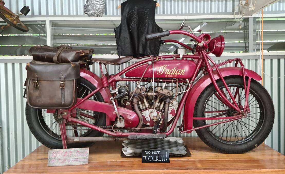 A blast from the past at Fuel East Lynne which now features a motorcycle museum. Picture: Dave Moore