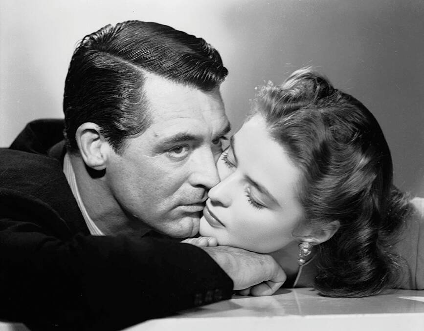 Cary Grant and Ingrid Bergman in Notorious (1946). Picture: Supplied