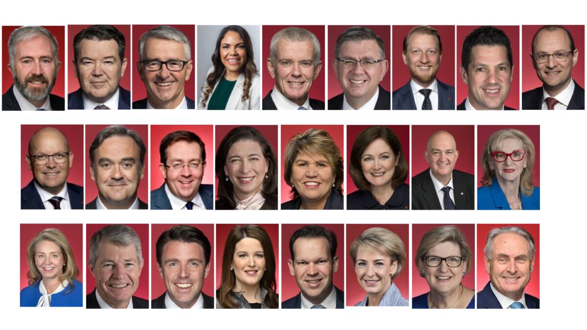 The senators who voted no. Pictures Senate