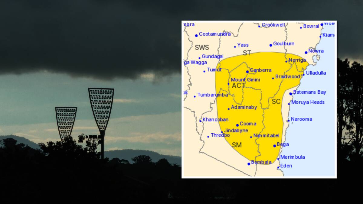 Severe thunderstorm warning for ACT cancelled