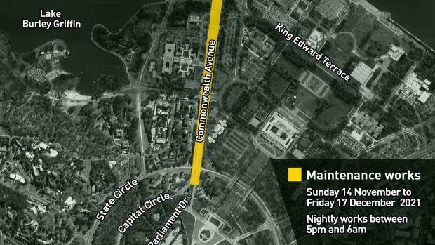 Roadworks are scheduled for Commonwealth Avenue