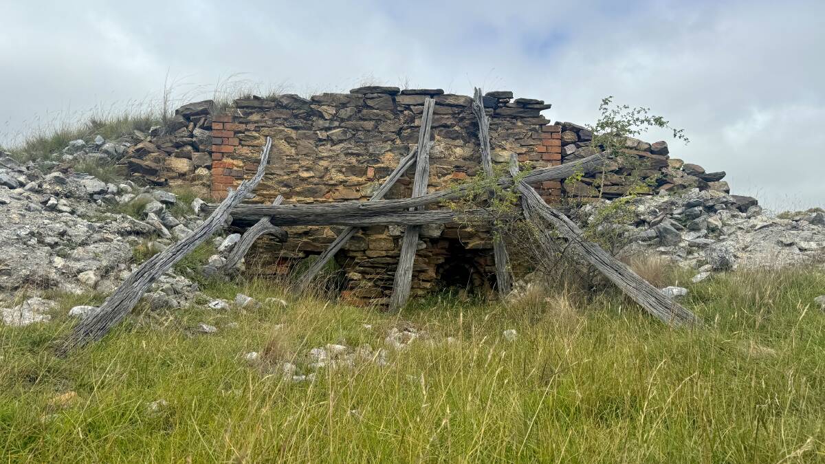 Remnants of the nineteenth century limekiln at Millpost. Picture by Tim the Yowie Man