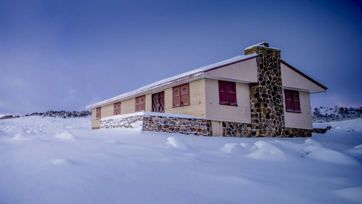 Wolgal Hut, NSW National Parks operated holiday lodgings is one of the only buildings still standing in Kiandra which is now a ghost town. Picture: Murray Vanderveer
