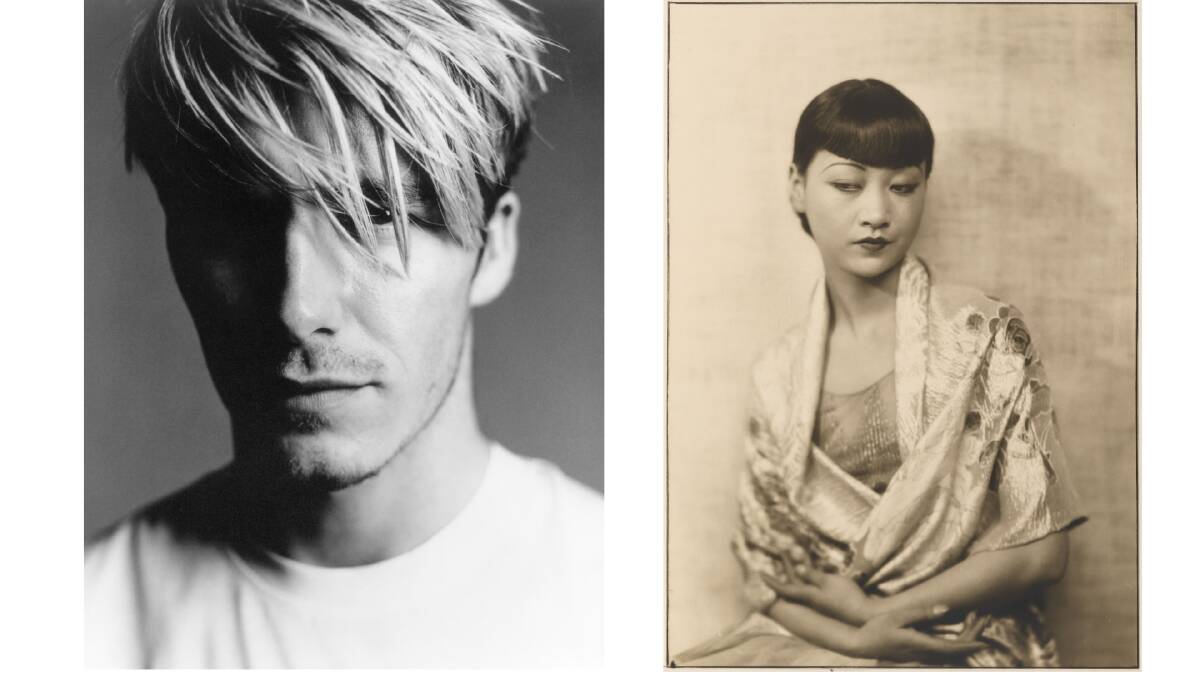 David Beckham, November 1998 by Lorenzo Agius, left, and Anna May Wong, 1929 by Dorothy Wilding