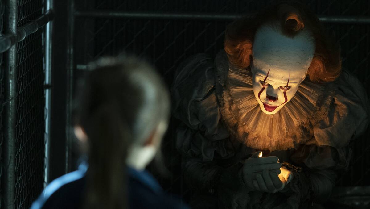 Killer clown Pennywise in a scene from 'It Chapter 2'. Picture: Supplied